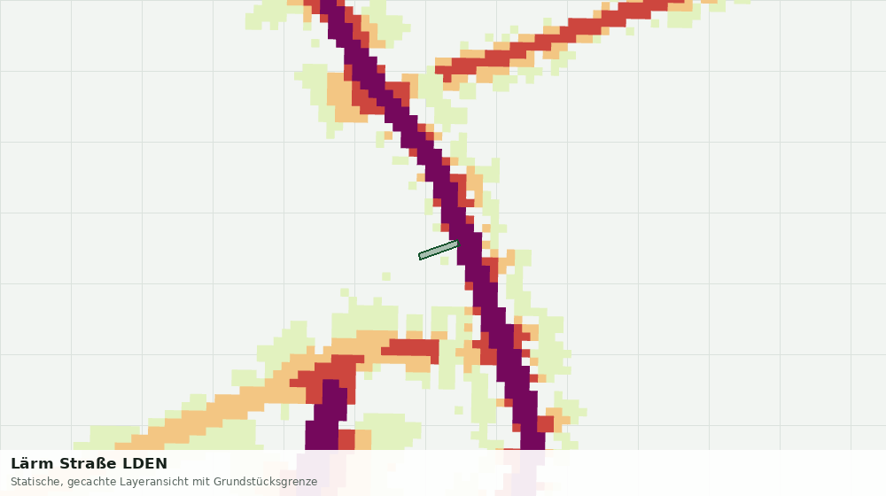 Statische Kartenansicht: Lärm Straße LDEN