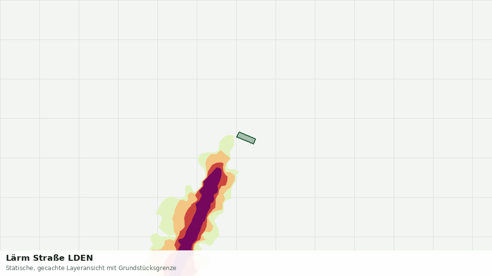 Statische Kartenansicht: Lärm Straße LDEN