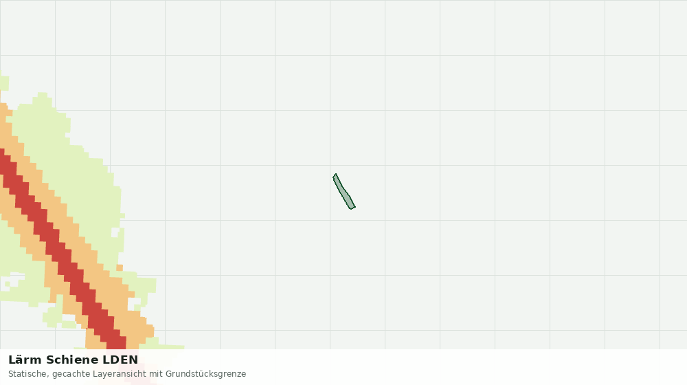 Statische Kartenansicht: Lärm Schiene LDEN