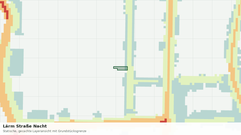 Statische Kartenansicht: Lärm Straße Nacht