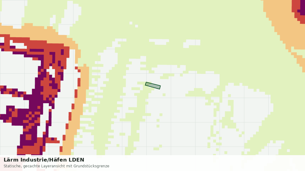 Statische Kartenansicht: Lärm Industrie/Häfen LDEN