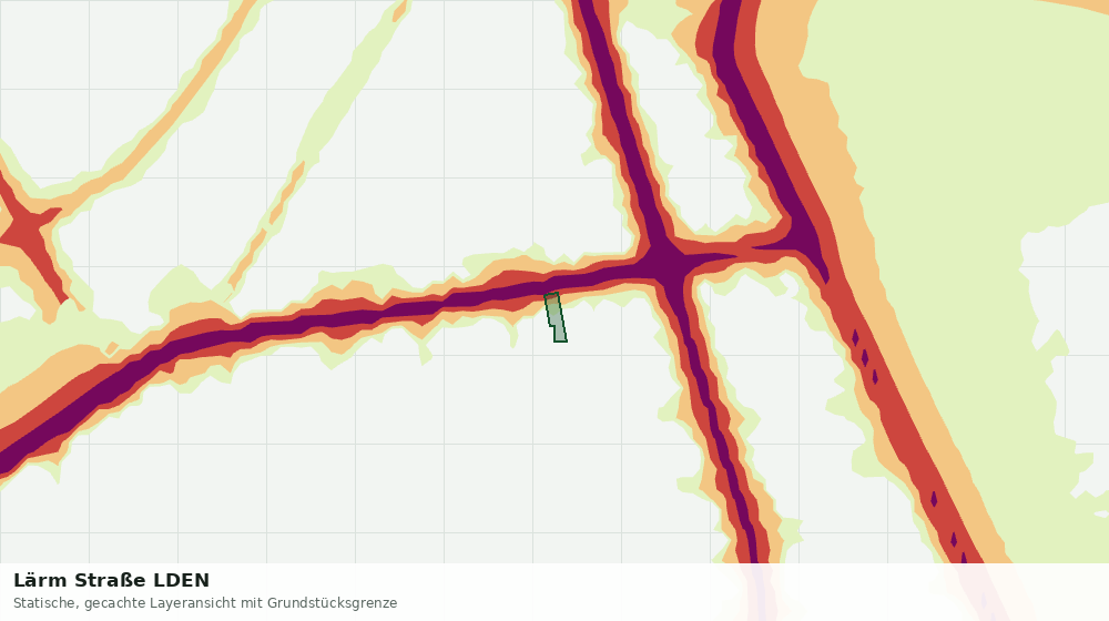 Statische Kartenansicht: Lärm Straße LDEN