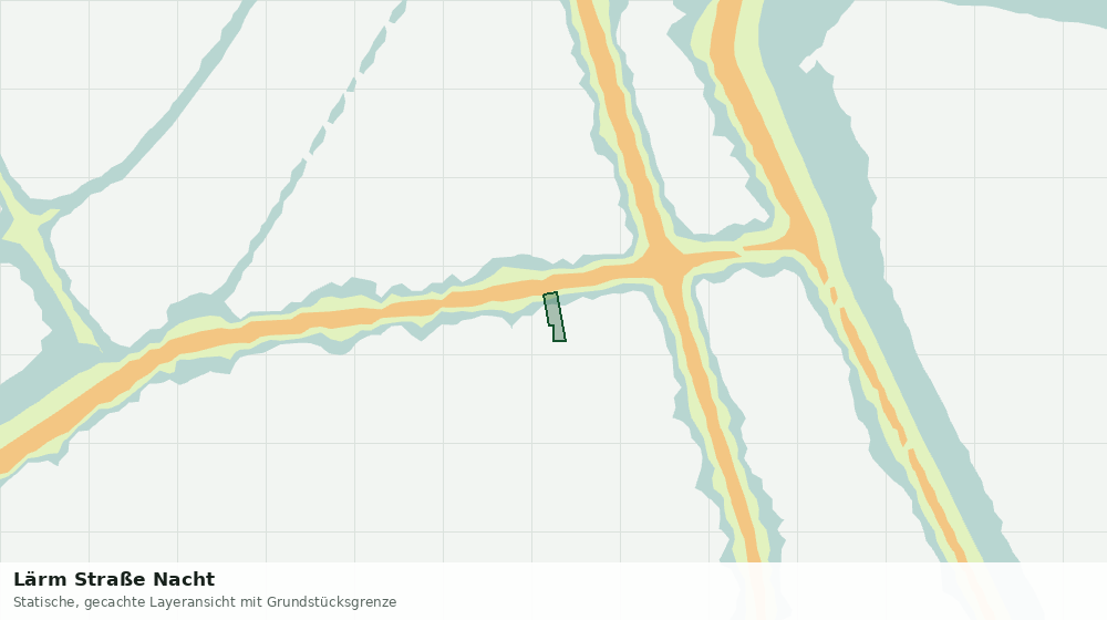 Statische Kartenansicht: Lärm Straße Nacht