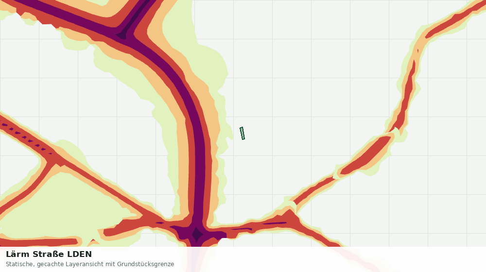 Statische Kartenansicht: Lärm Straße LDEN