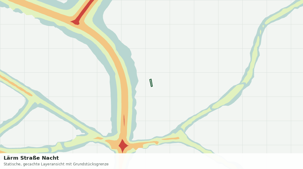 Statische Kartenansicht: Lärm Straße Nacht