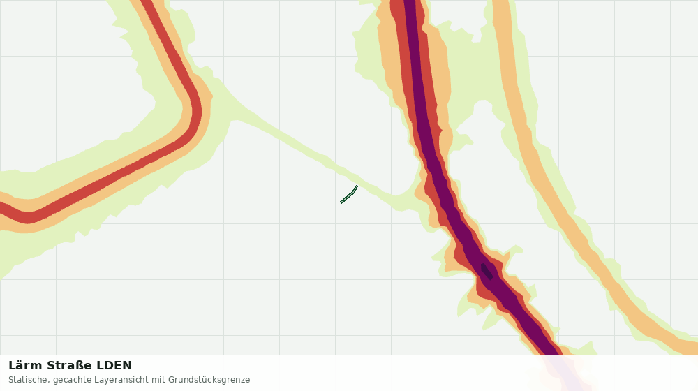 Statische Kartenansicht: Lärm Straße LDEN