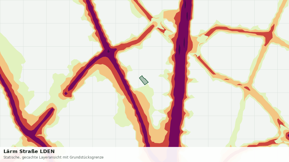 Statische Kartenansicht: Lärm Straße LDEN