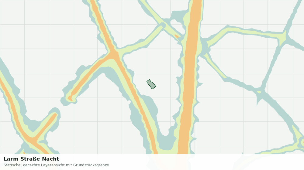 Statische Kartenansicht: Lärm Straße Nacht