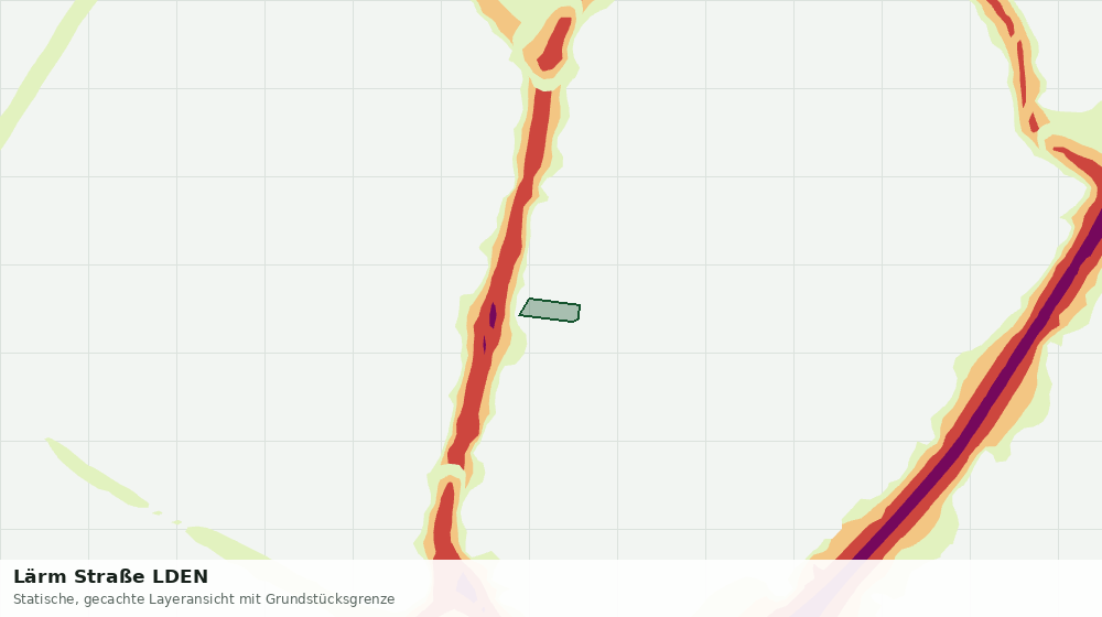 Statische Kartenansicht: Lärm Straße LDEN