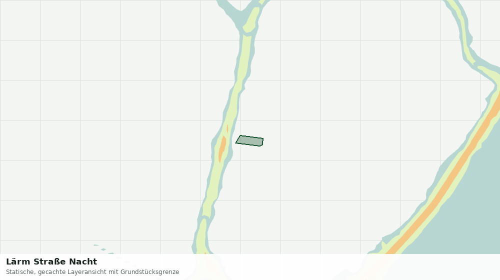 Statische Kartenansicht: Lärm Straße Nacht