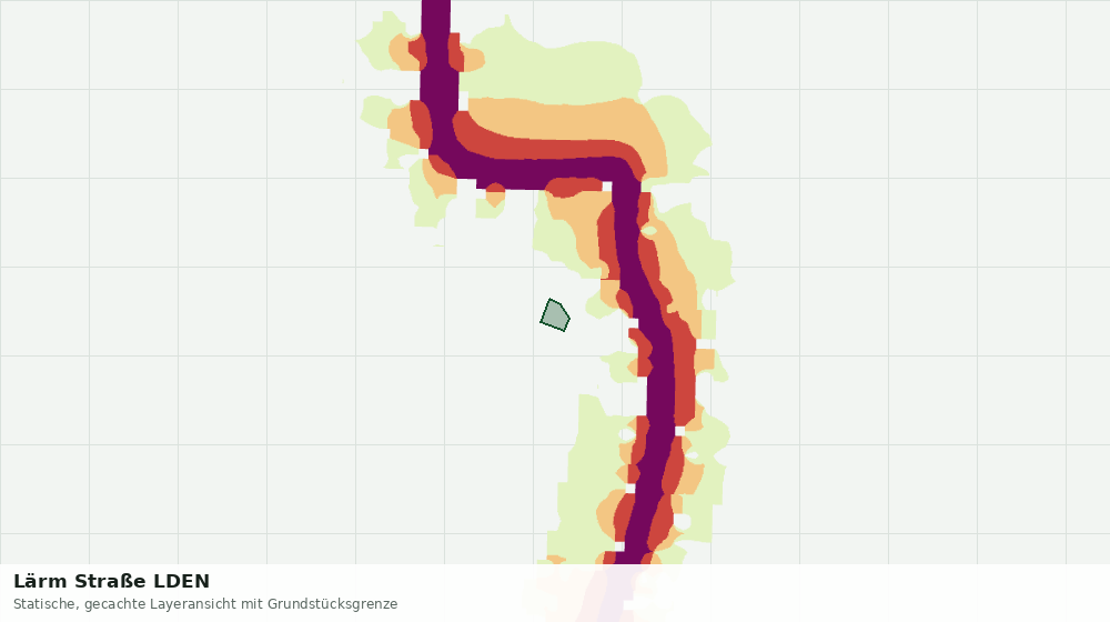 Statische Kartenansicht: Lärm Straße LDEN