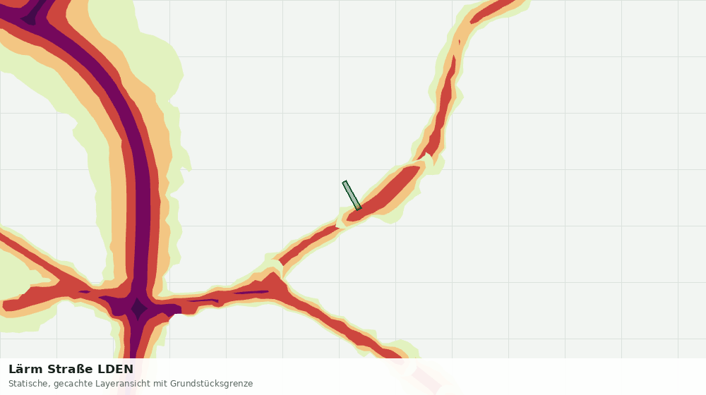 Statische Kartenansicht: Lärm Straße LDEN