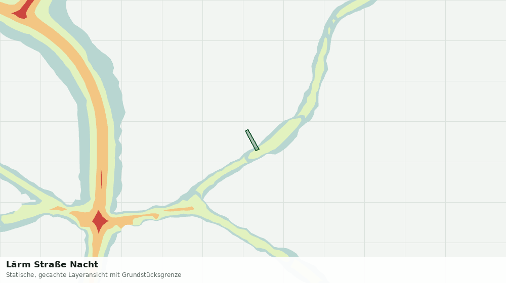 Statische Kartenansicht: Lärm Straße Nacht