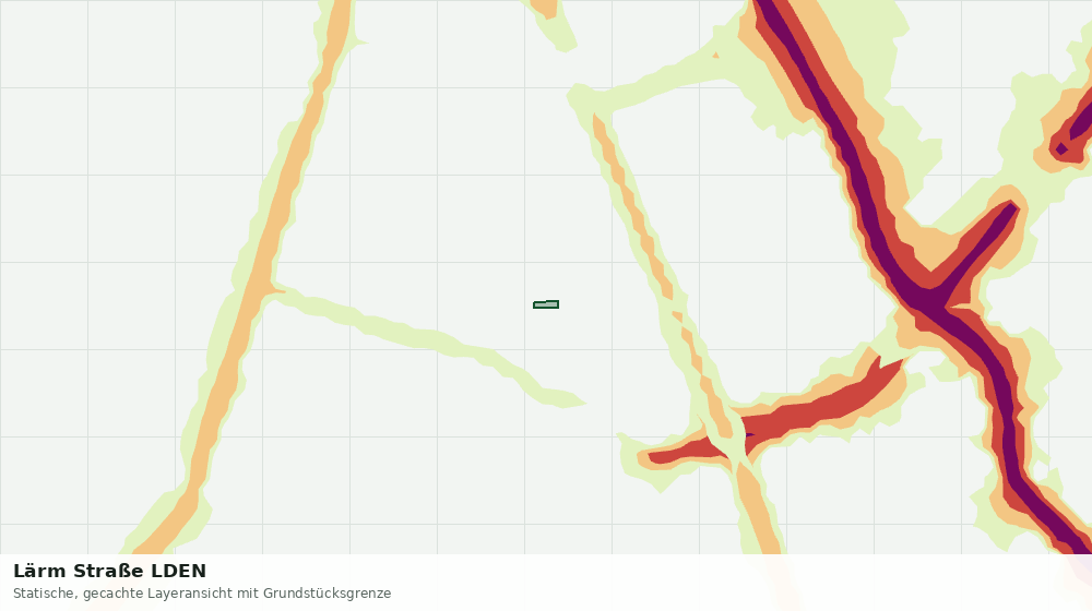 Statische Kartenansicht: Lärm Straße LDEN