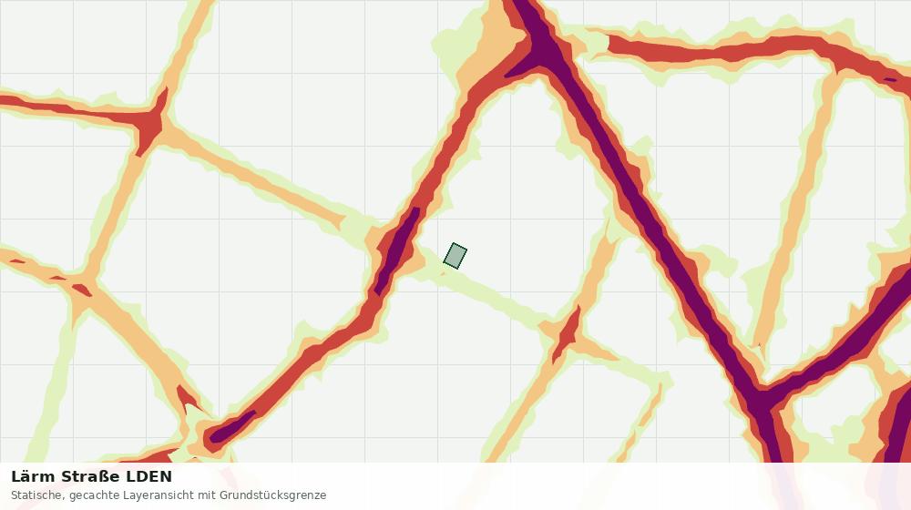 Statische Kartenansicht: Lärm Straße LDEN