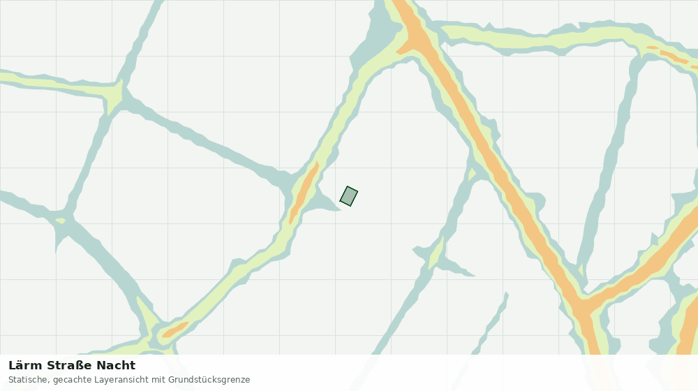 Statische Kartenansicht: Lärm Straße Nacht