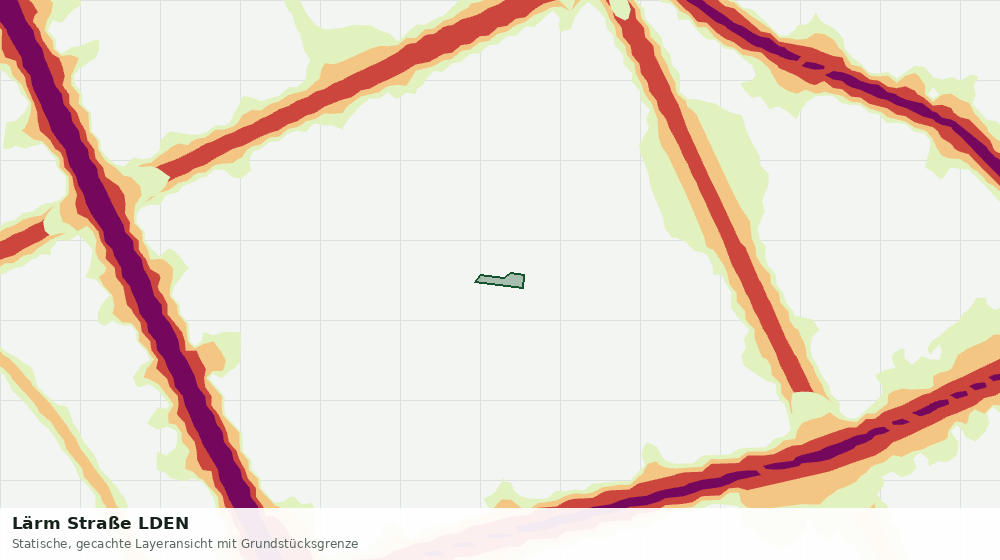 Statische Kartenansicht: Lärm Straße LDEN