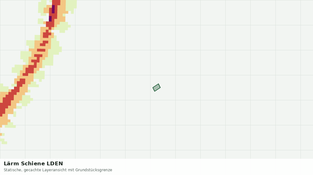 Statische Kartenansicht: Lärm Schiene LDEN