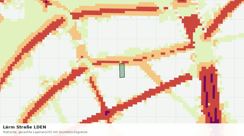 Statische Kartenansicht: Lärm Straße LDEN