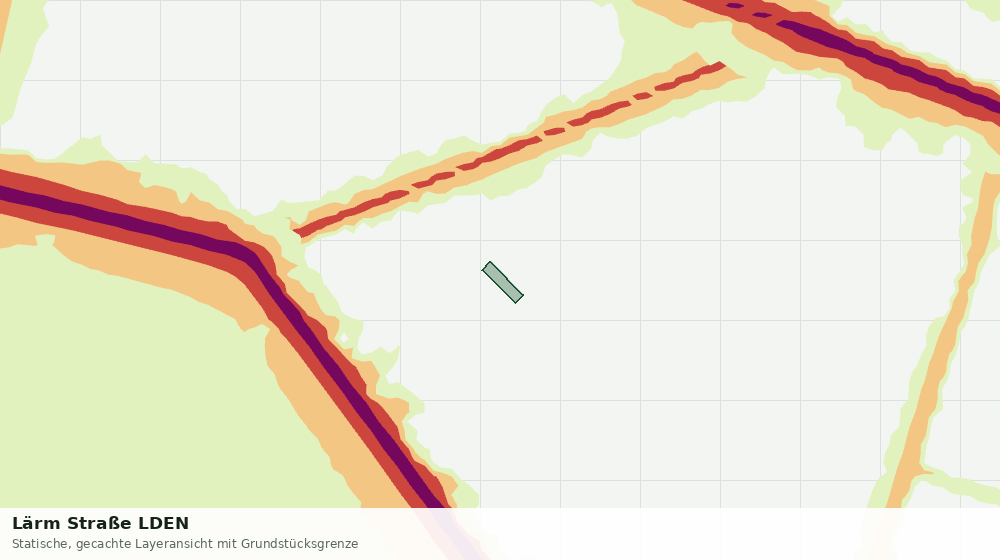 Statische Kartenansicht: Lärm Straße LDEN