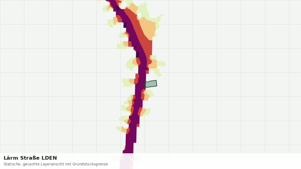 Statische Kartenansicht: Lärm Straße LDEN