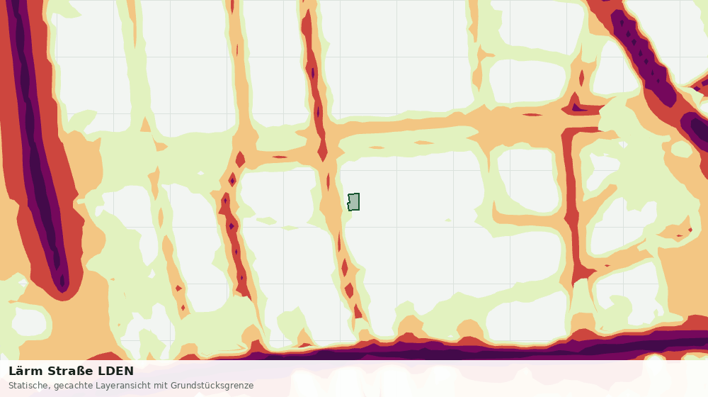 Statische Kartenansicht: Lärm Straße LDEN
