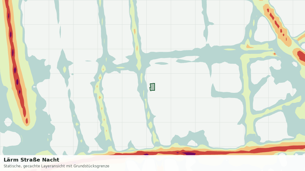Statische Kartenansicht: Lärm Straße Nacht
