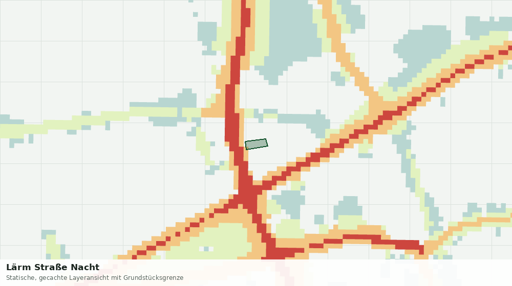 Statische Kartenansicht: Lärm Straße Nacht