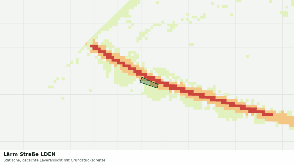 Statische Kartenansicht: Lärm Straße LDEN