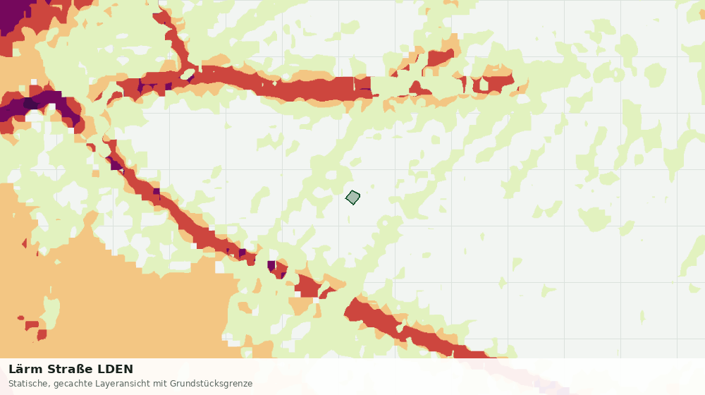 Statische Kartenansicht: Lärm Straße LDEN