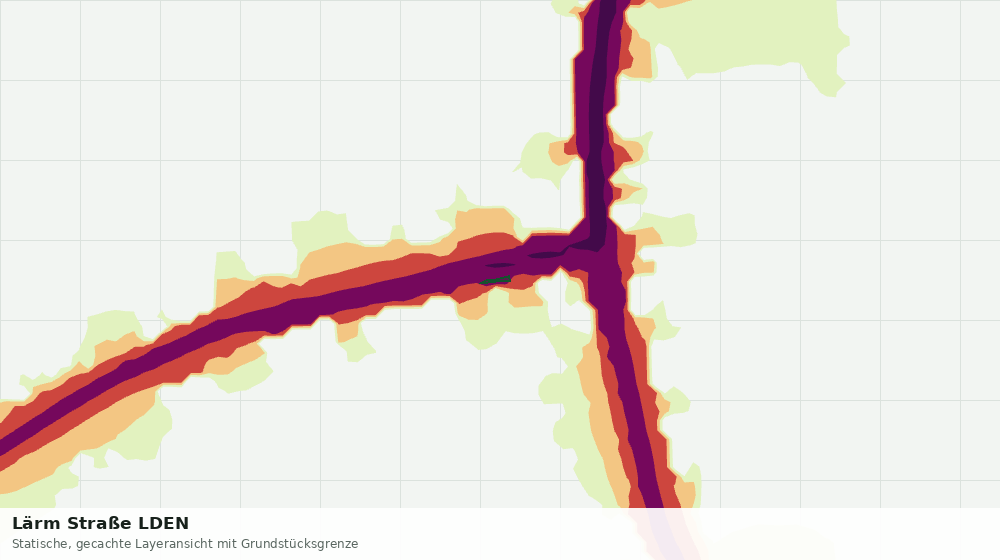 Statische Kartenansicht: Lärm Straße LDEN