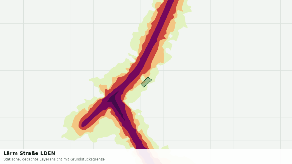 Statische Kartenansicht: Lärm Straße LDEN