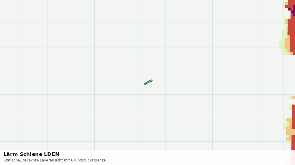 Statische Kartenansicht: Lärm Schiene LDEN