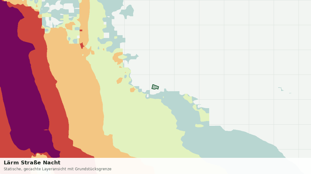 Statische Kartenansicht: Lärm Straße Nacht