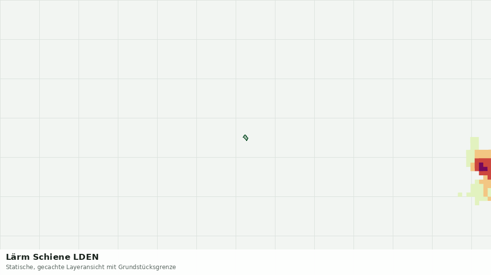 Statische Kartenansicht: Lärm Schiene LDEN