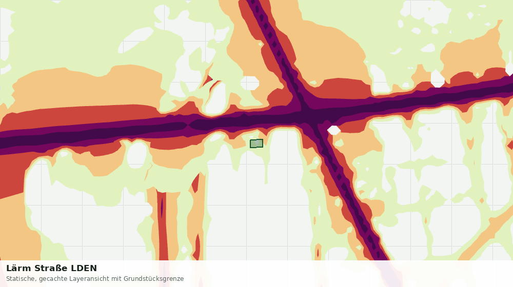 Statische Kartenansicht: Lärm Straße LDEN