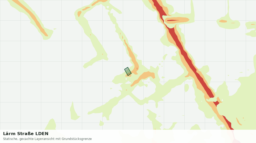 Statische Kartenansicht: Lärm Straße LDEN