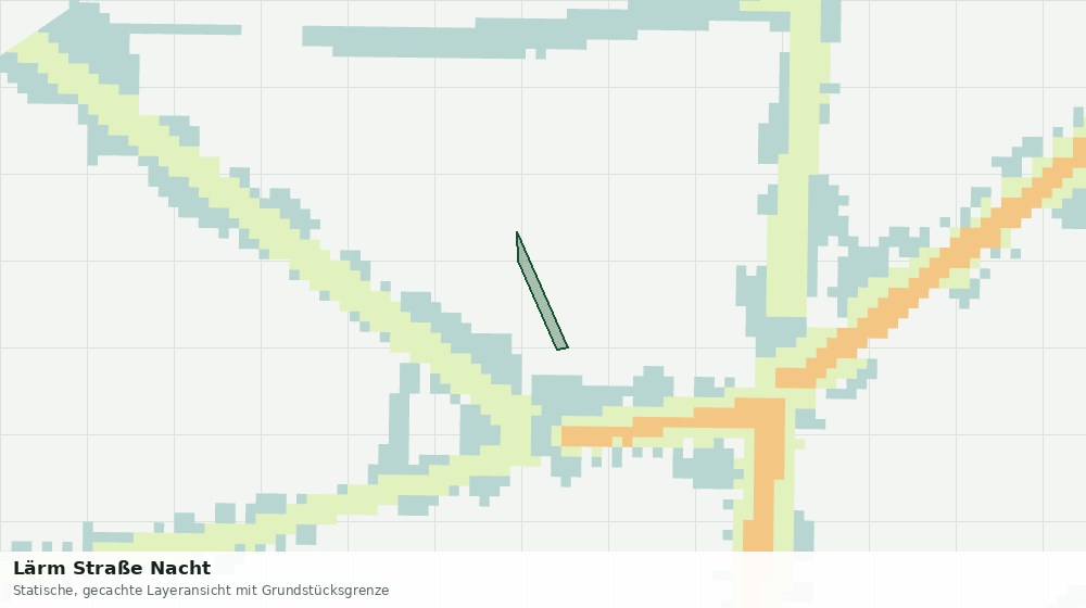 Statische Kartenansicht: Lärm Straße Nacht