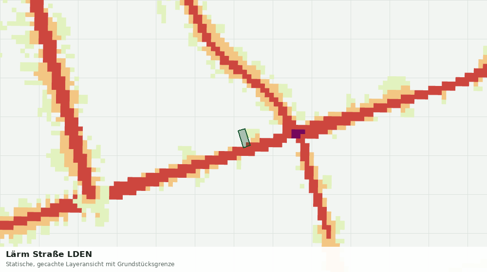Statische Kartenansicht: Lärm Straße LDEN