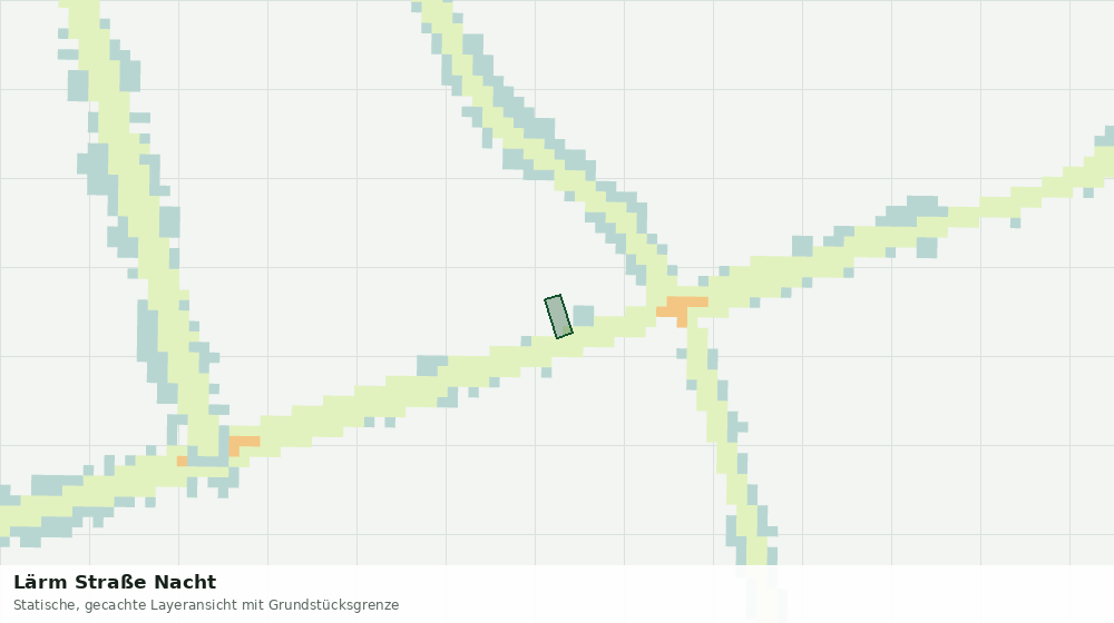 Statische Kartenansicht: Lärm Straße Nacht