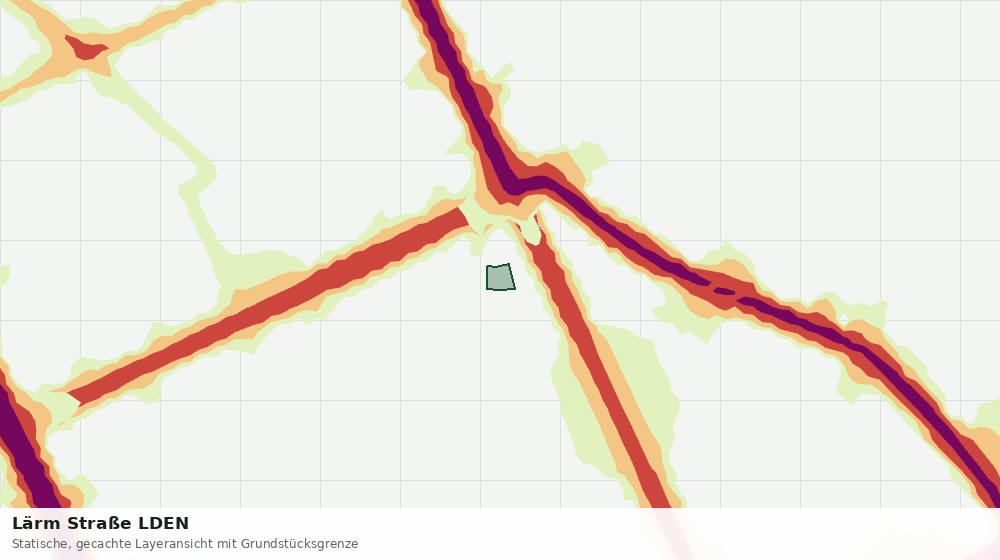 Statische Kartenansicht: Lärm Straße LDEN