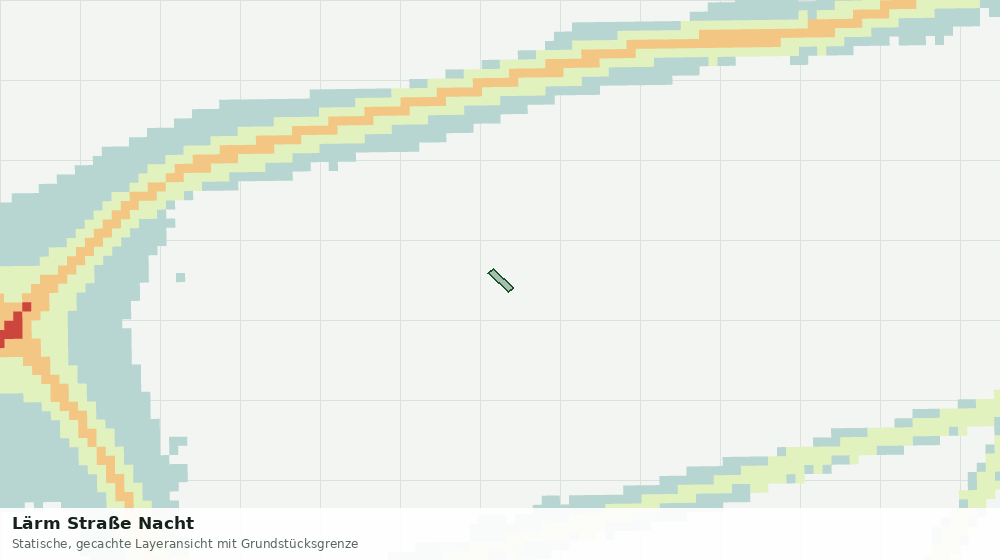 Statische Kartenansicht: Lärm Straße Nacht