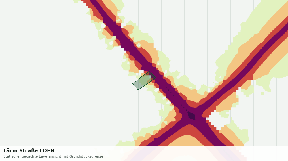 Statische Kartenansicht: Lärm Straße LDEN