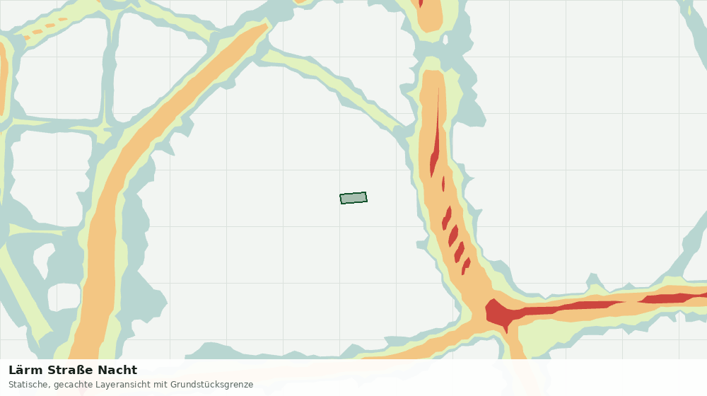 Statische Kartenansicht: Lärm Straße Nacht
