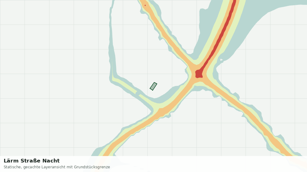 Statische Kartenansicht: Lärm Straße Nacht