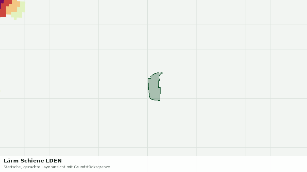 Statische Kartenansicht: Lärm Schiene LDEN