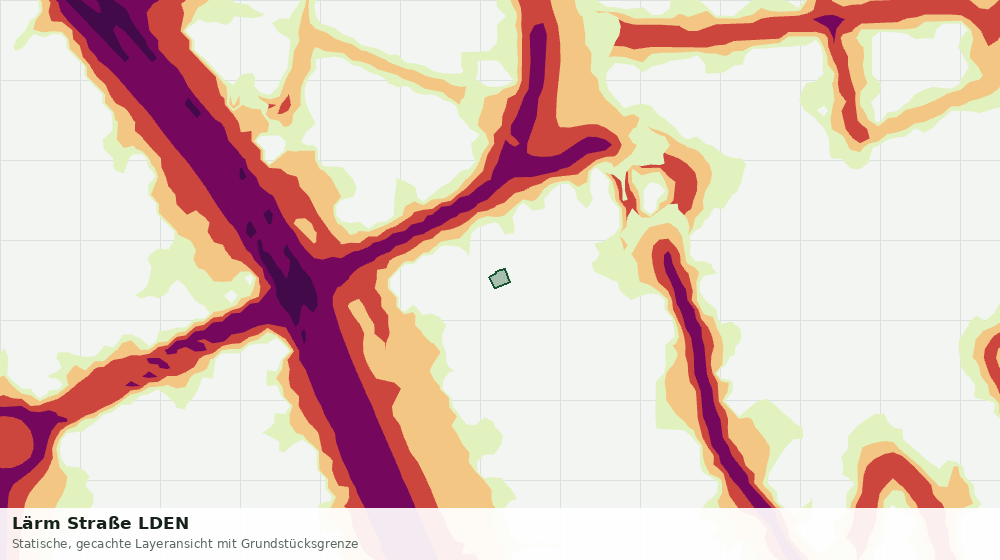Statische Kartenansicht: Lärm Straße LDEN