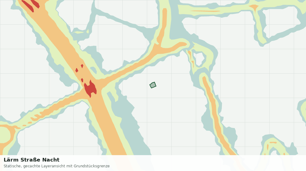 Statische Kartenansicht: Lärm Straße Nacht