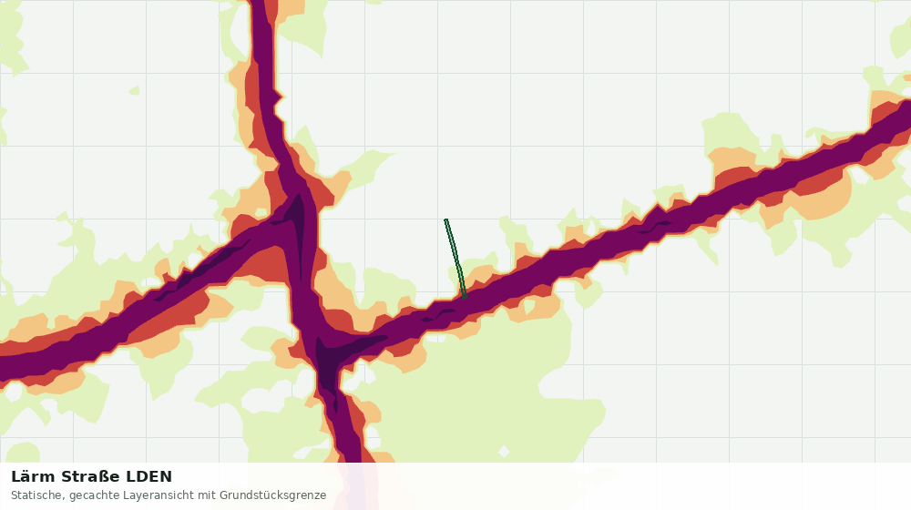 Statische Kartenansicht: Lärm Straße LDEN