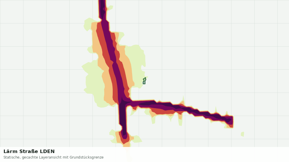 Statische Kartenansicht: Lärm Straße LDEN